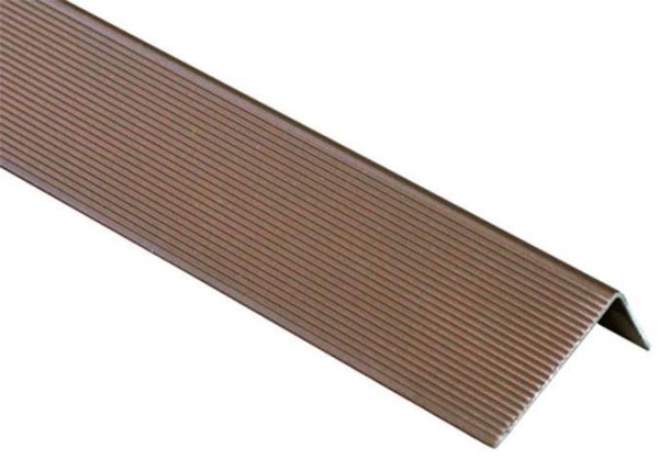 Угол завершающий алюминиевый KRONEX 51,5x30x3000 мм. коричневый купить в Стерлитамаке