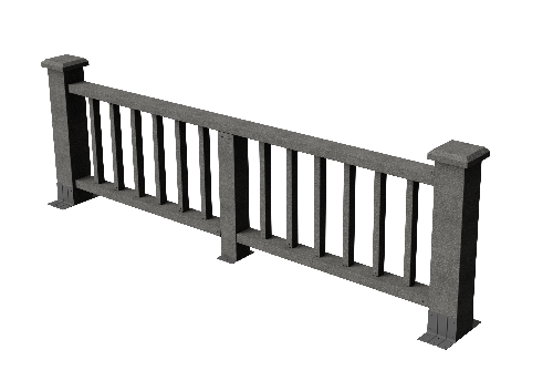Ограждения декоративное ДПК GRINDERDECO Троя серый базальт купить в Стерлитамаке