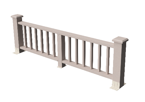 Ограждения декоративное ДПК GRINDERDECO Троя выбеленный дуб купить в Стерлитамаке