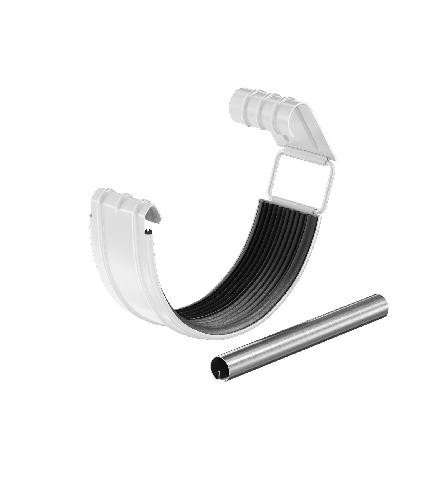 Водосток Aquasistem, система 150/100 - Соединитель желоба с резиновым уплотнителем RAL 9003 Белый купить в Стерлитамаке