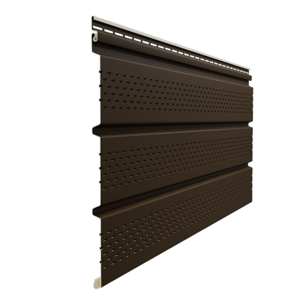 Софит Элит со сплошной перфорацией Коричневый (темный дуб) купить в Стерлитамаке