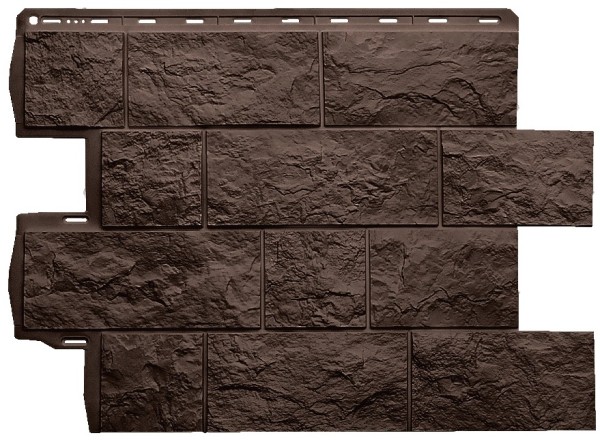 Фасадная панель Альта-Профиль Туф ЭКО Коричневый купить в Стерлитамаке