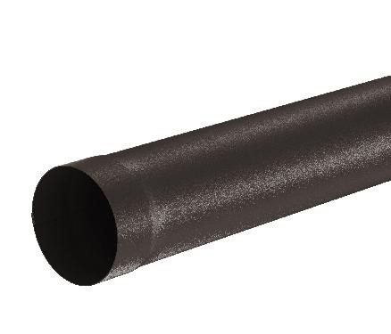 Водосток Aquasistem, Система 125x90 - Труба водосточная 1.00м RR 32 Тёмно-коричневый matt купить в Стерлитамаке