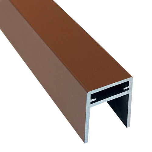П-профиль Алюминиевый EasyDecking 35x25 Коричневый купить в Стерлитамаке