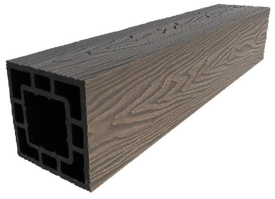 Столб опорный ДПК 3D GardenParkett фактура дерева Венге купить в Стерлитамаке