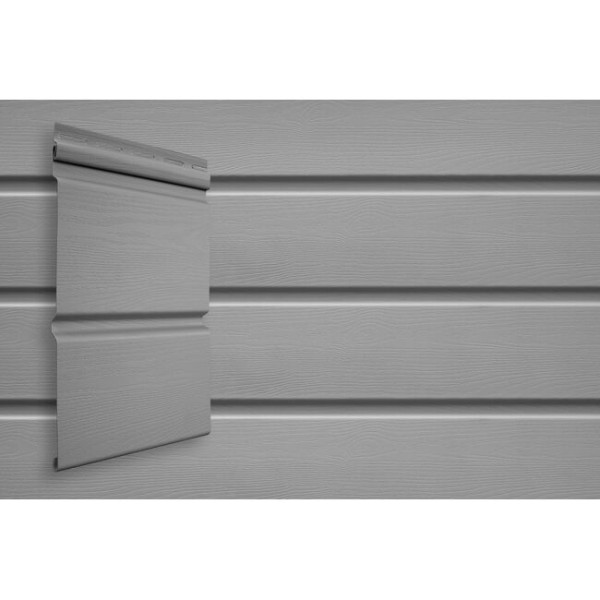 Виниловый сайдинг Grand Line Double-Брус Серый купить в Стерлитамаке