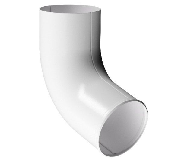 Отвод трубы D90 Döcke STAL PREMIUM Пломбир, (RAL 9010) купить в Стерлитамаке