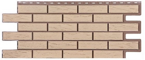 Фасадная панель T-Сайдинг-Кирпич Саман Пустынный купить в Стерлитамаке