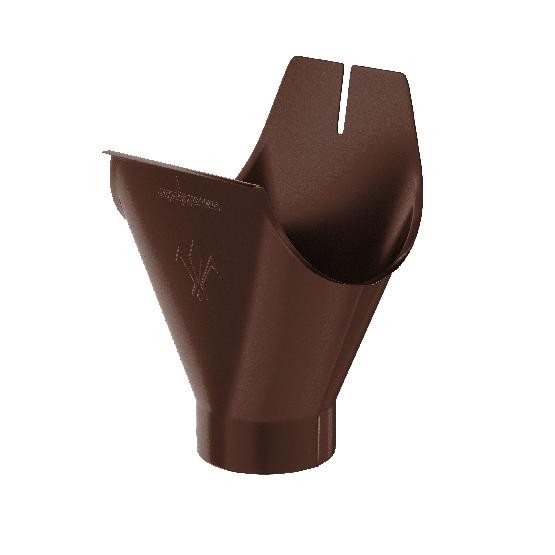 Водосток Aquasistem, система 125x90 - Воронка желоба RAL 8017 Коричневый купить в Стерлитамаке