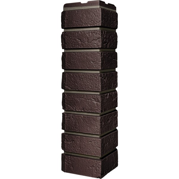 Угол наружный ДАЧНЫЙ Серия Баварский кирпич Темно коричневый купить в Стерлитамаке