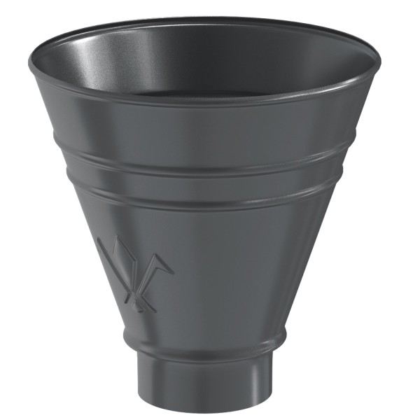 Водосток Aquasistem, система 125x90 - Воронка водосборная круглая RR 23 Маренго купить в Стерлитамаке