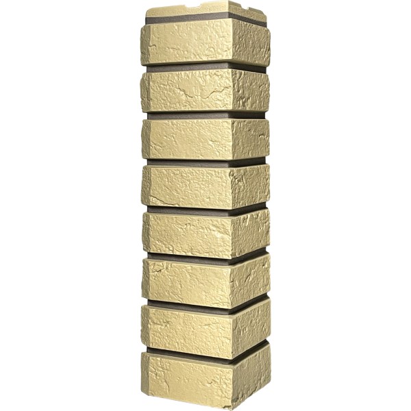 Угол наружный ДАЧНЫЙ Серия Баварский кирпич Песочный купить в Стерлитамаке