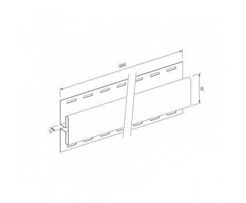 H-профиль для винилового сайдинга VOX STANDART купить в Стерлитамаке
