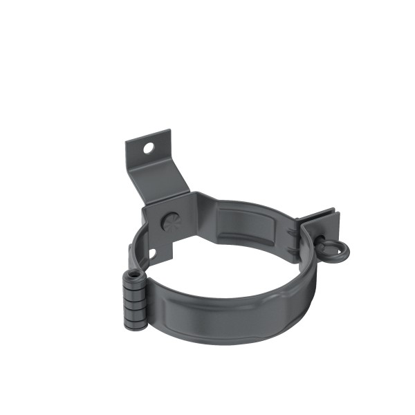 Водосток Aquasistem, система 125x90 - Декоративный хомут трубы под дерево с комплектом крепления RR 23 Маренго купить в Стерлитамаке