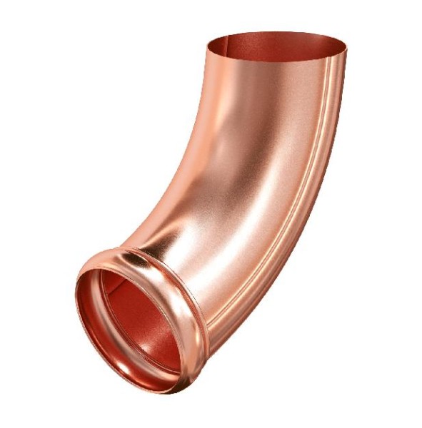 Водосток Aquasistem, система 125x90 - Отвод трубы декоративный медный купить в Стерлитамаке