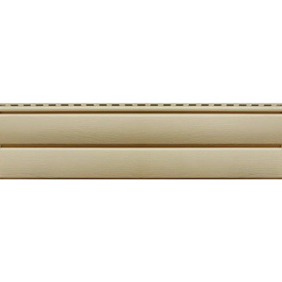 Виниловый сайдинг ю-пласт - серия "блок-хаус" (под бревно), кофе с молоком