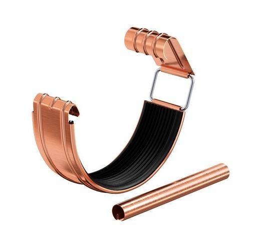 Водосток Aquasistem, система 125x90 - Соединитель желоба с уплотнителем медный купить в Стерлитамаке