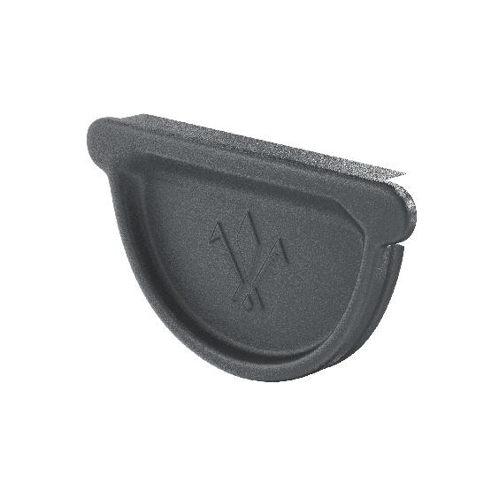 Водосток Aquasistem, Система 150/100 - Заглушка желоба универсальная с резиновым уплотнителем RR 23 Маренго matt купить в Стерлитамаке