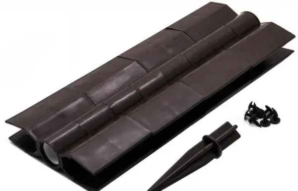 Угловой элемент поворотный, пластиковый от 60° до 300° для доски 300х30 мм из ДПК коричневый Holzhof купить в Стерлитамаке