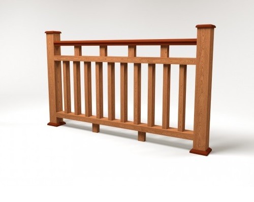 Ограждение из ДПК FG8 терракот купить в Стерлитамаке