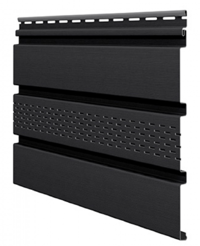 Софит ламинированный VOX UNICOLOR с центральной перфорацией, Графит купить в Стерлитамаке