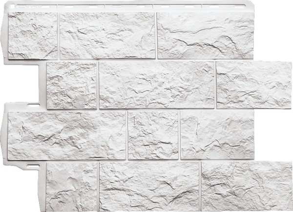 Фасадная панель Альта-Профиль Туф ЭКО Белый купить в Стерлитамаке