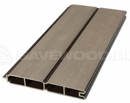 Заборный профиль из ДПК Savewood SW Agger матовый тёмно-коричневы купить в Стерлитамаке