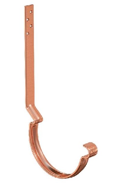 Водосток Aquasistem, система 150/100 - Крюк крепления желоба удлиненный (усиленный) медный купить в Стерлитамаке