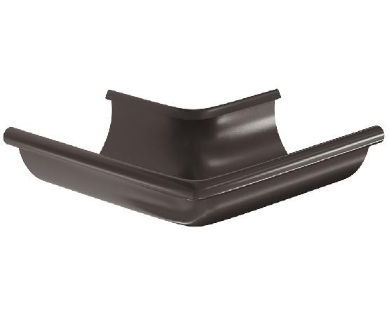 Водосток Aquasistem, система 150/100 -  Угол желоба, наружный 90° RR 32 Тёмно Коричневый купить в Стерлитамаке